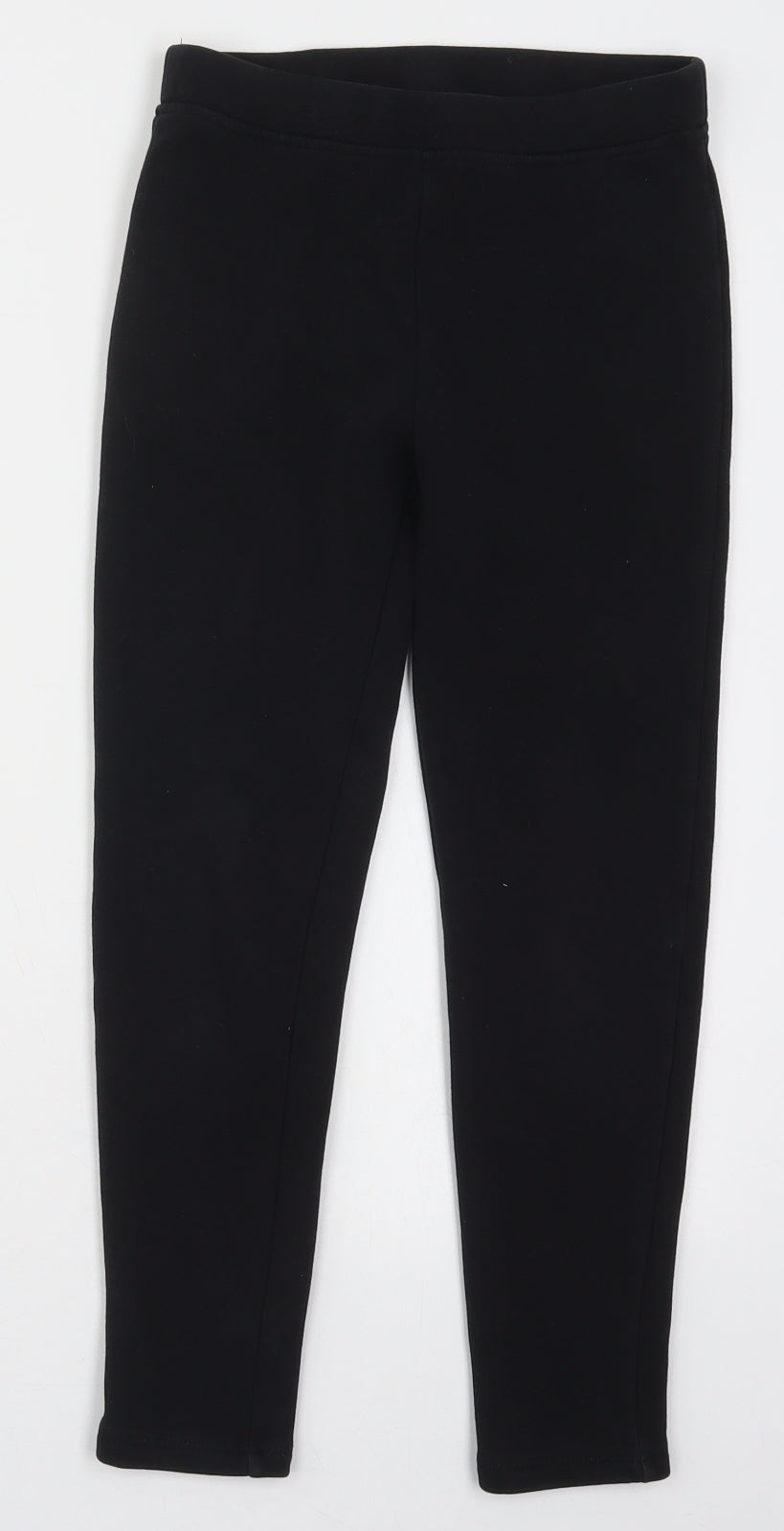 Dunnes Girls Black  Cotton Carrot Trousers Size 9-10 Years  Regular