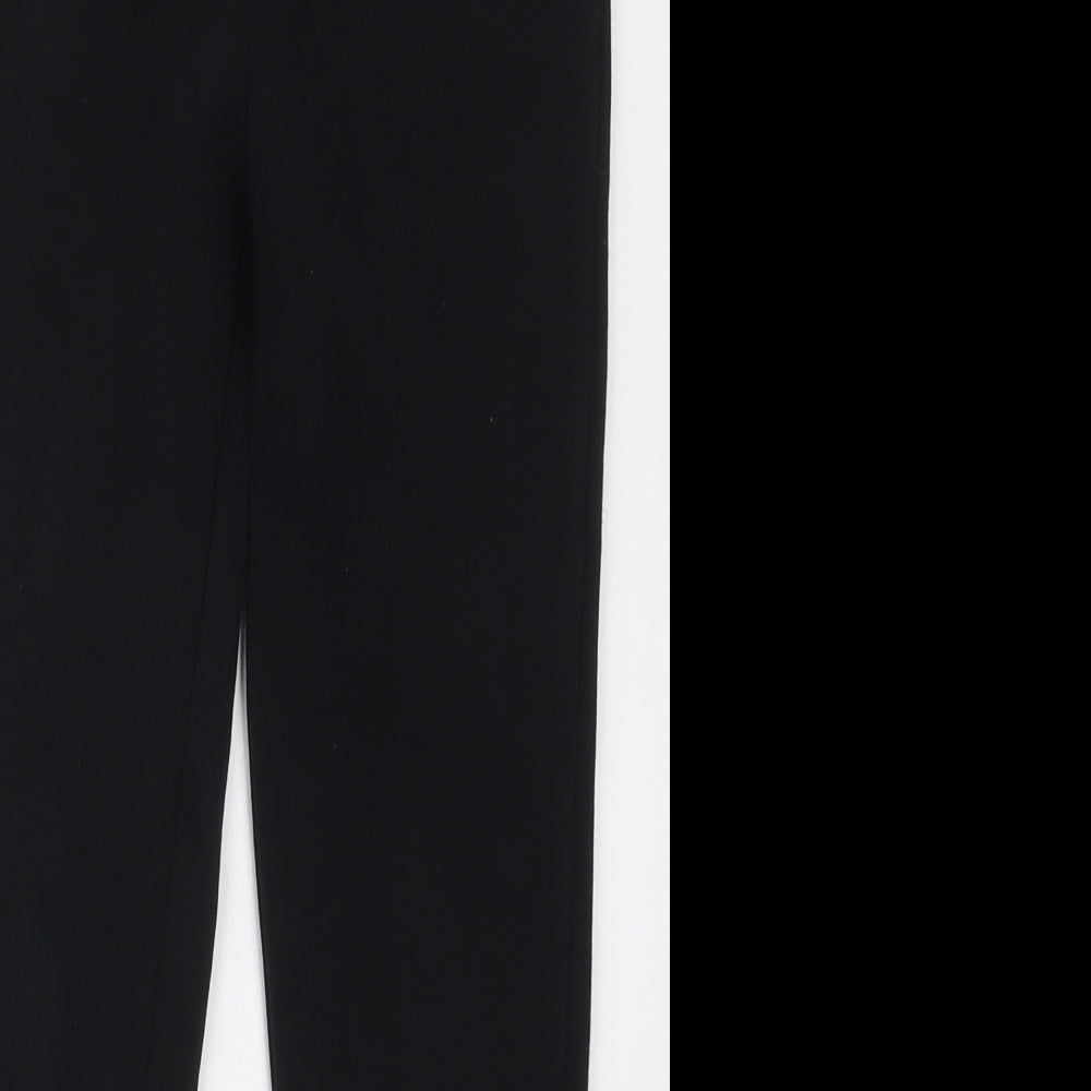 Dunnes Girls Black  Cotton Carrot Trousers Size 9-10 Years  Regular