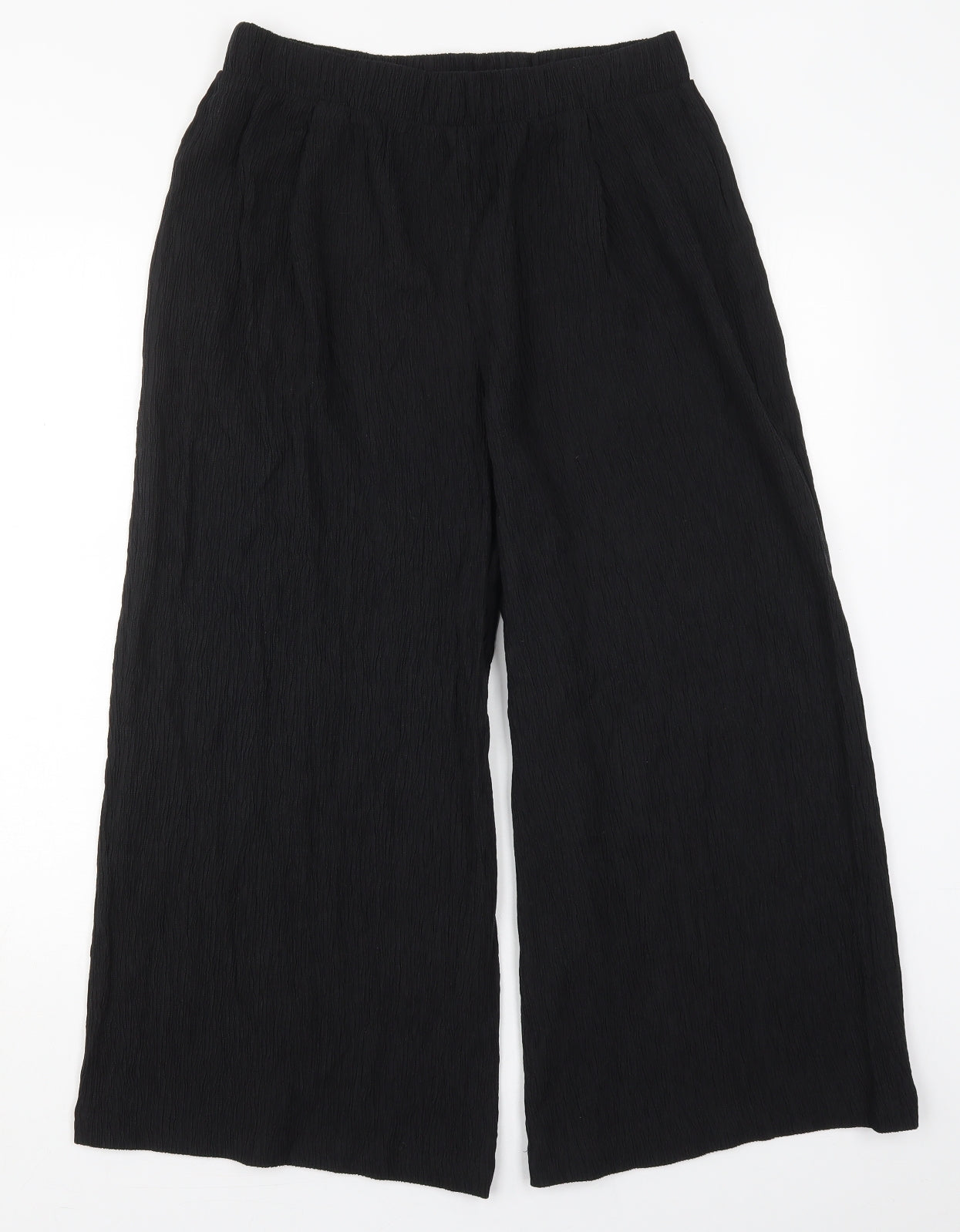 Primark Womens Black  Lyocell Trousers  Size 12 L24 in Regular
