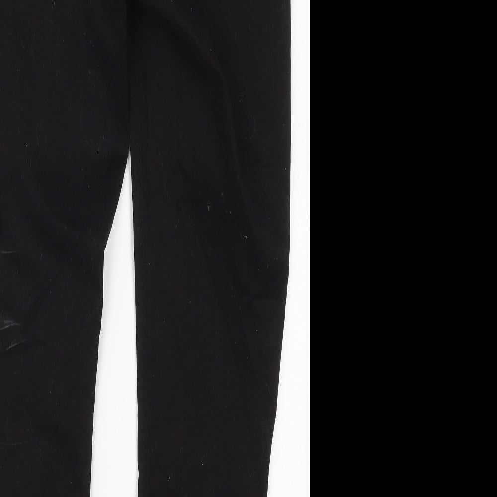 Select Womens Black  Cotton Jegging Jeans Size 14 L28 in Regular Zip