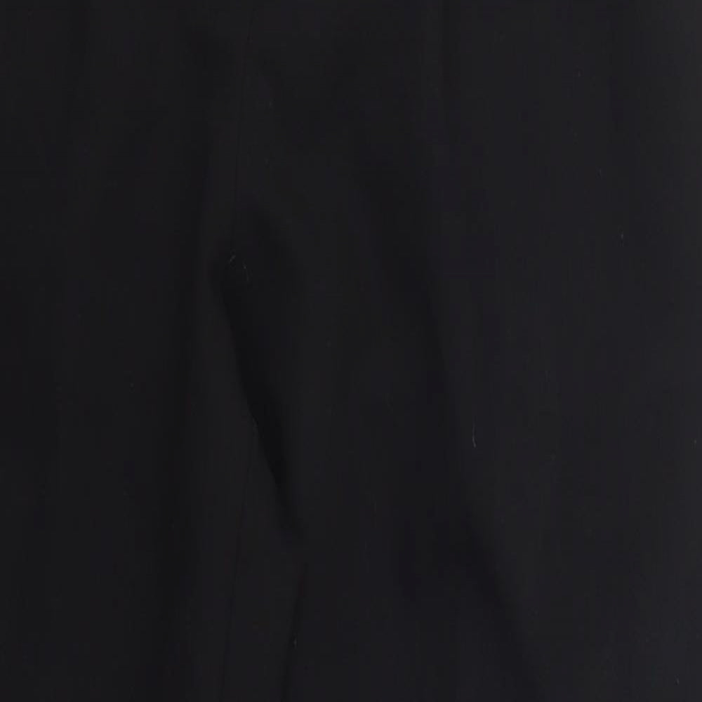 NEXT Womens Black  Polyester Trousers  Size 8 L25 in Regular Hook & Eye