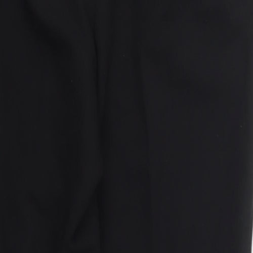 NEXT Womens Black  Polyester Trousers  Size 8 L25 in Regular Hook & Eye
