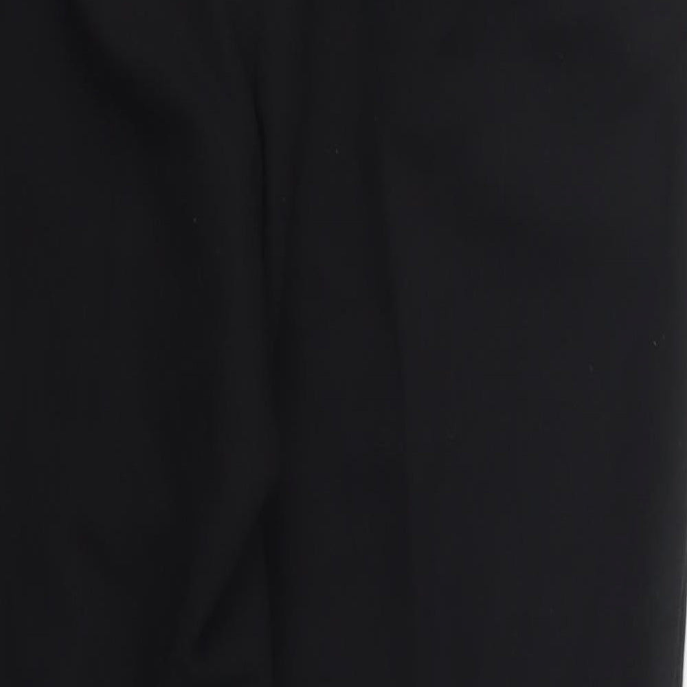 NEXT Womens Black  Polyester Trousers  Size 8 L25 in Regular Hook & Eye