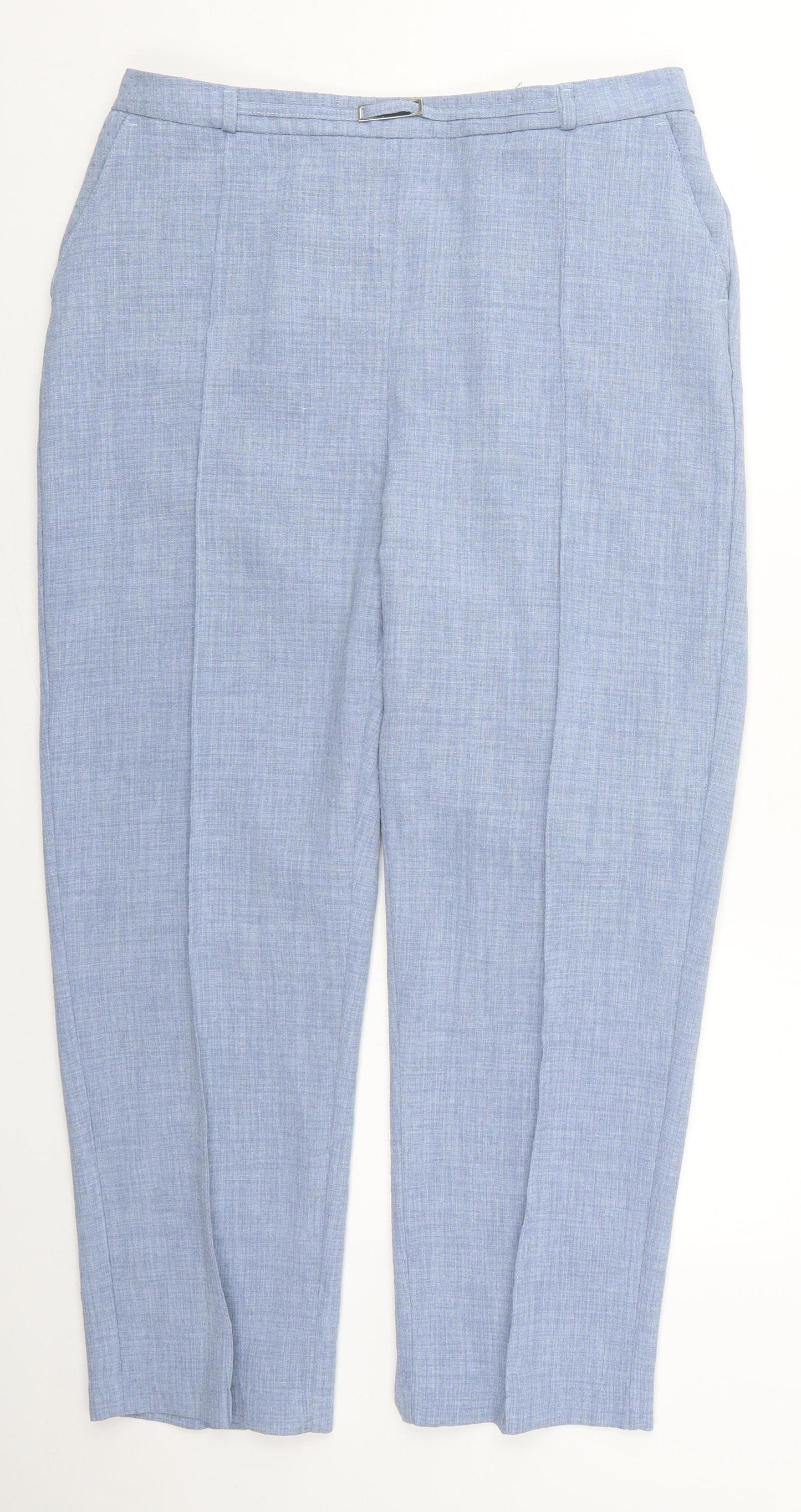 Honor Millburn Womens Blue  Polyester Trousers  Size 16 L26 in Regular