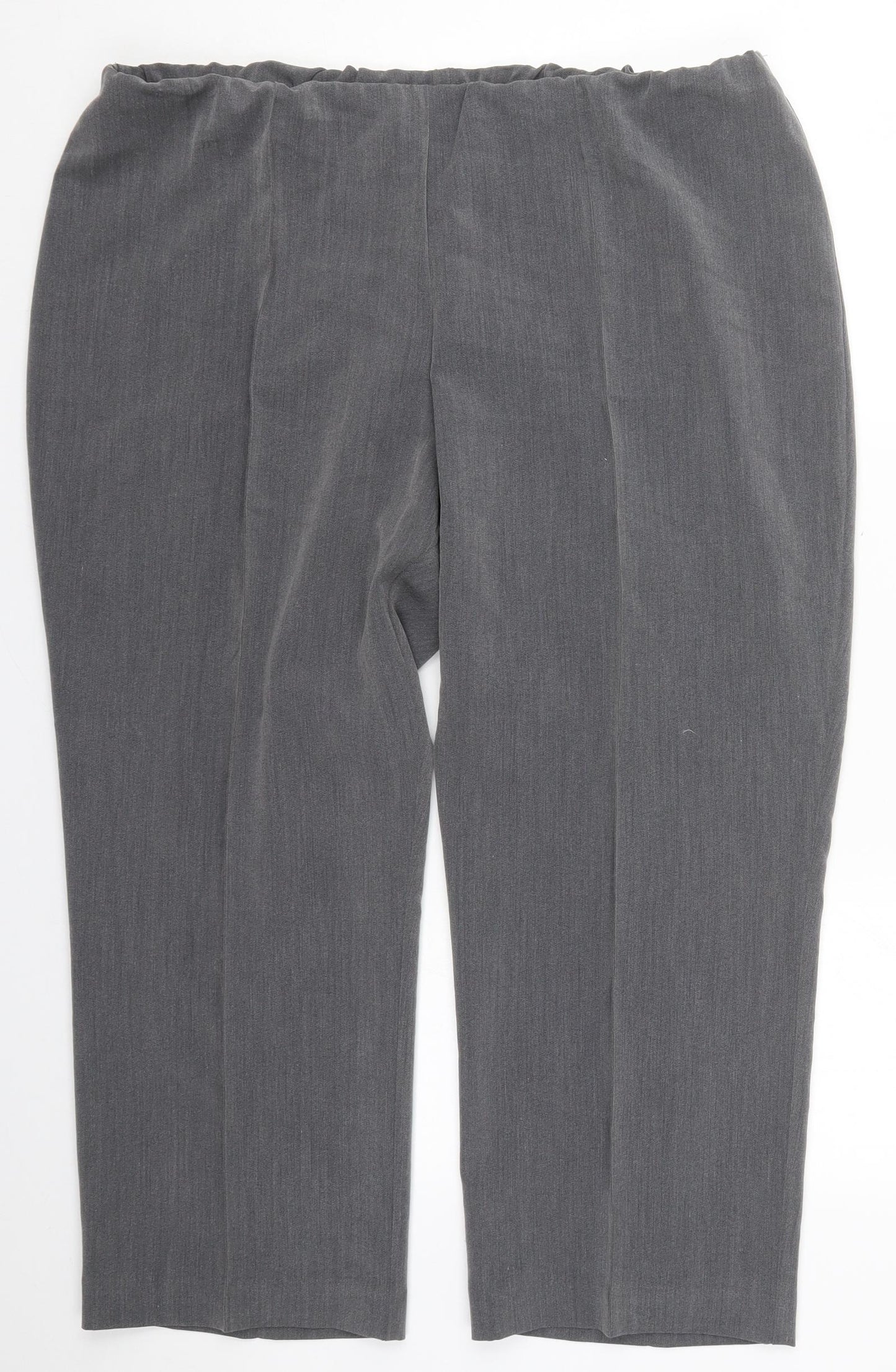 Bonmarché Womens Grey  Polyester Trousers  Size 22 L25 in Regular