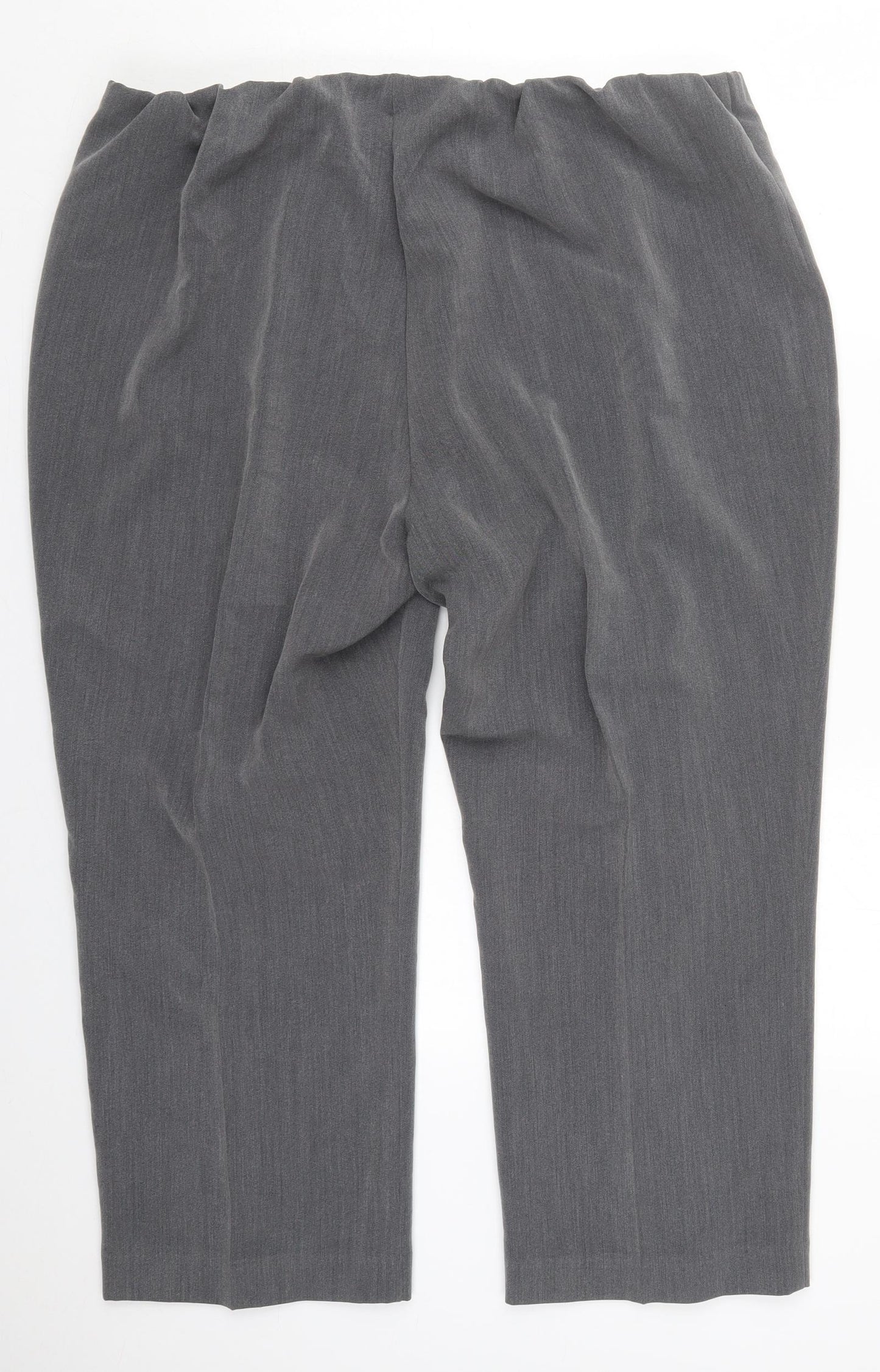 Bonmarché Womens Grey  Polyester Trousers  Size 22 L25 in Regular