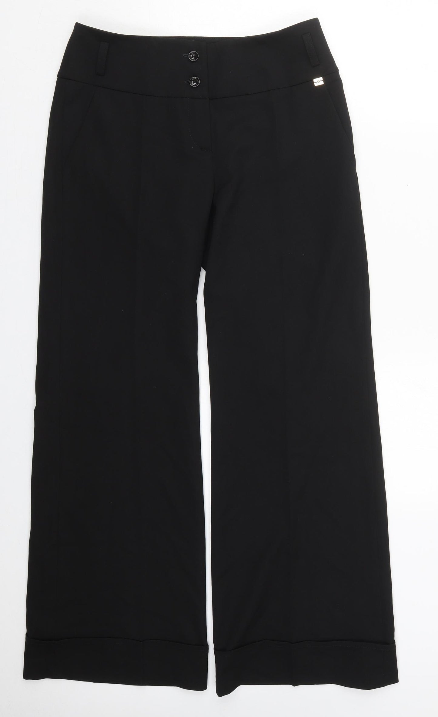 Apart Womens Black  Polyester Trousers  Size 29 in L29 in Regular Button