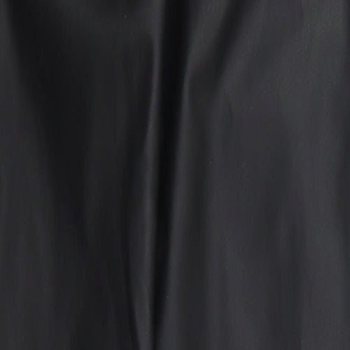 Denim Co Womens Black  Polyurethane Trousers  Size 6 L29 in Regular Button