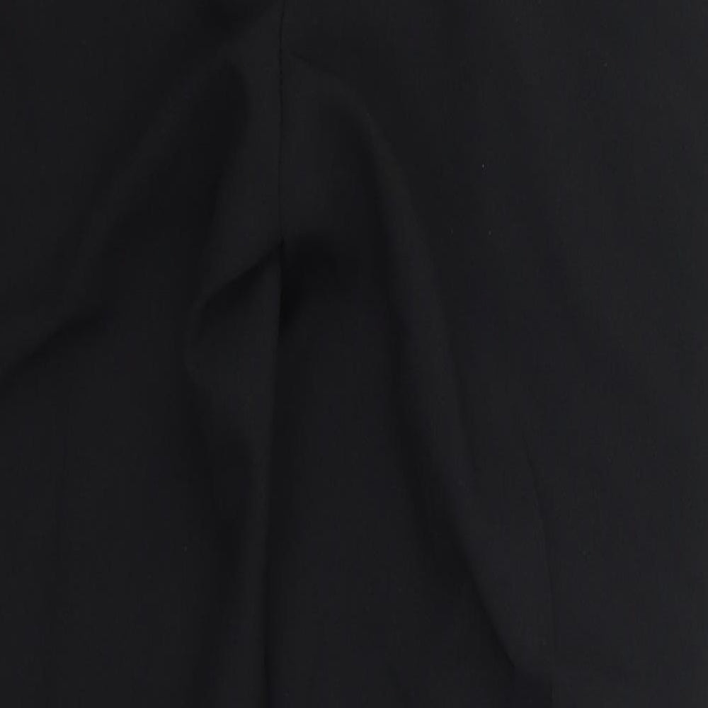 Primark Womens Black  Polyester Trousers  Size 8 L27 in Slim Hook & Eye