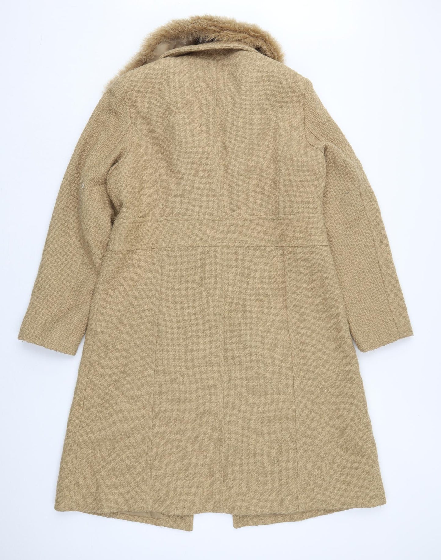 Centigrade Womens Beige   Overcoat Coat Size M  Button