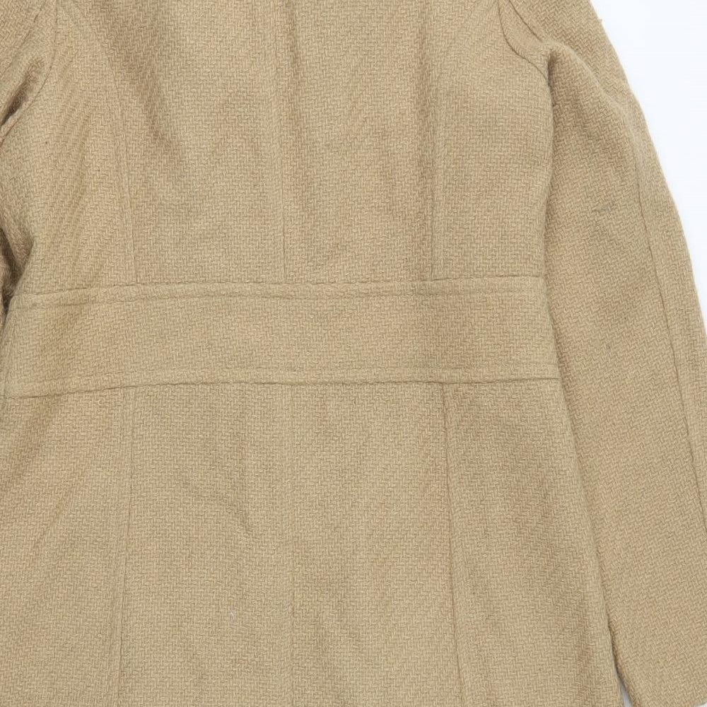 Centigrade Womens Beige   Overcoat Coat Size M  Button