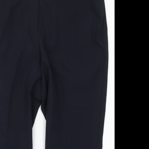 Preworn Womens Blue  Polyester Trousers  Size 18 L24.5 in Regular Hook & Eye
