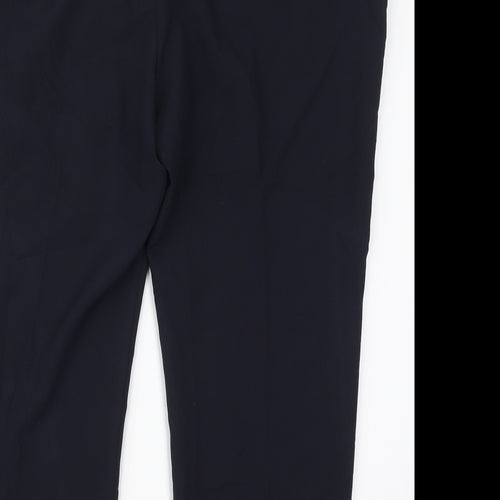 Preworn Womens Blue  Polyester Trousers  Size 18 L24.5 in Regular Hook & Eye