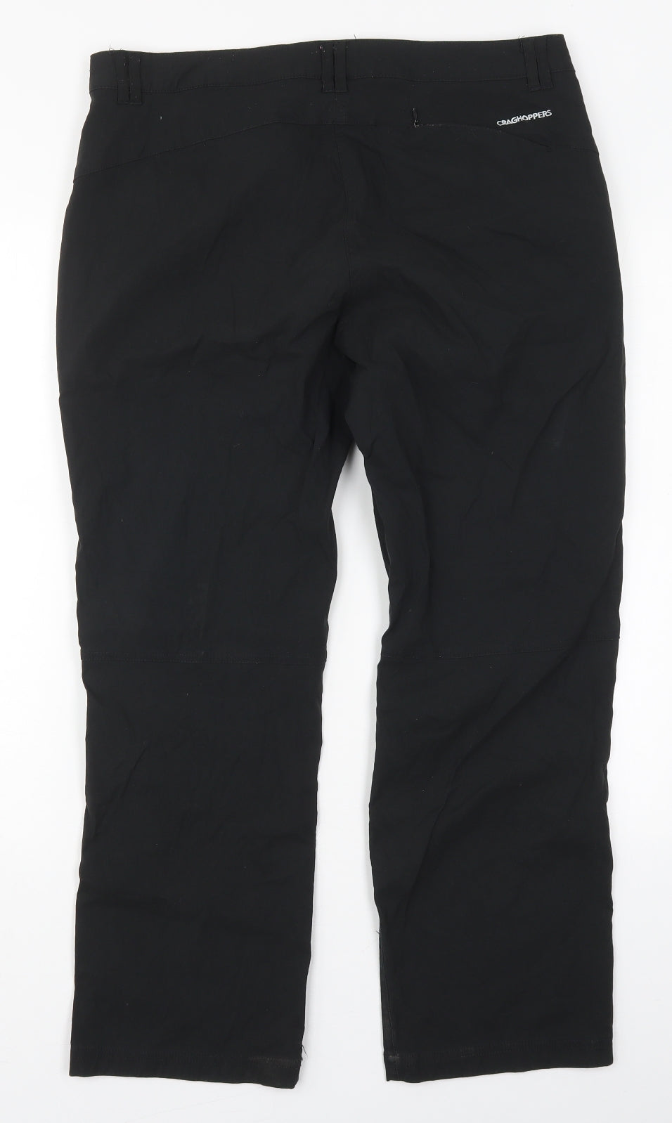 Craghoppers Womens Black  Nylon Cargo Trousers Size 16 L27 in Regular Button