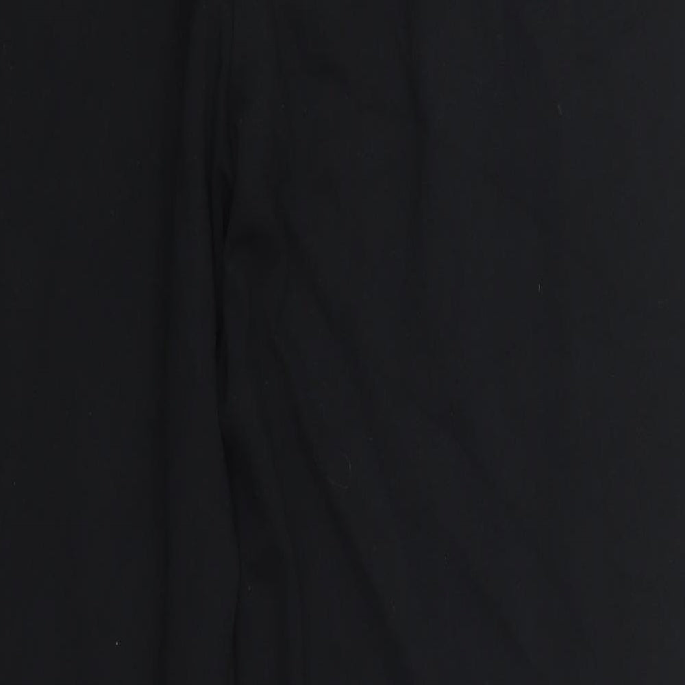 Marks and Spencer Womens Black  Viscose Trousers  Size 16 L28 in Regular