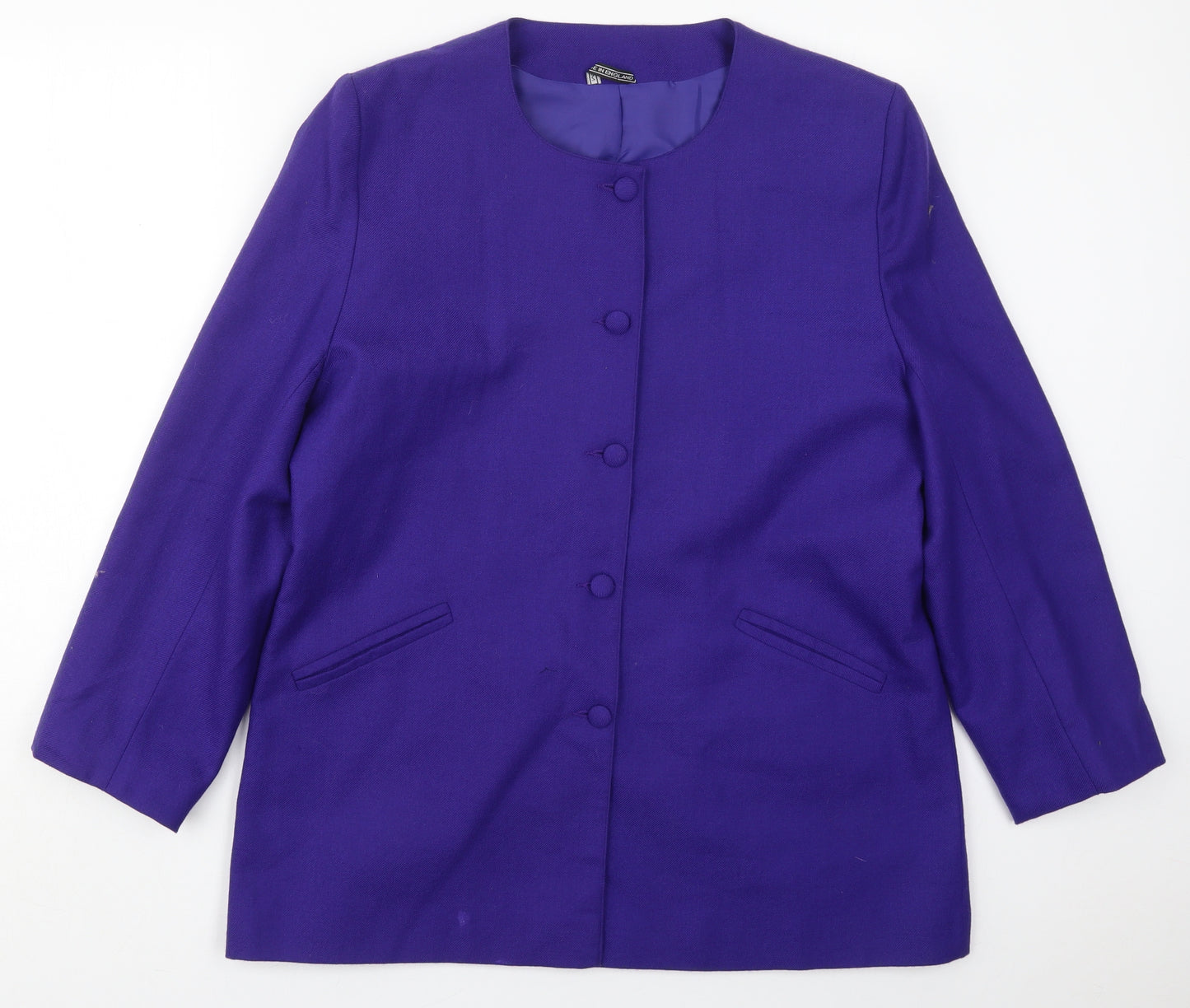 Preworn Womens Purple   Jacket  Size 16  Button