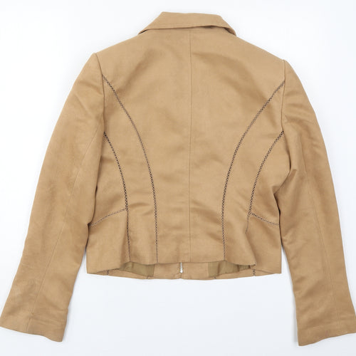 NEXT Womens Beige   Jacket  Size 12  Zip