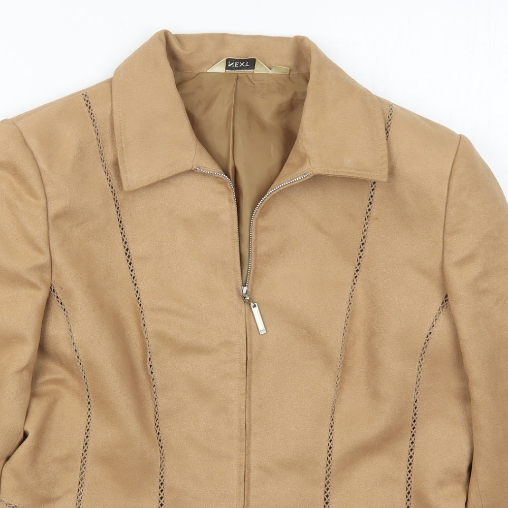 NEXT Womens Beige   Jacket  Size 12  Zip