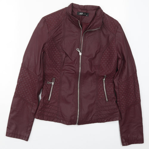 Ailan Womens Purple   Jacket  Size L  Zip