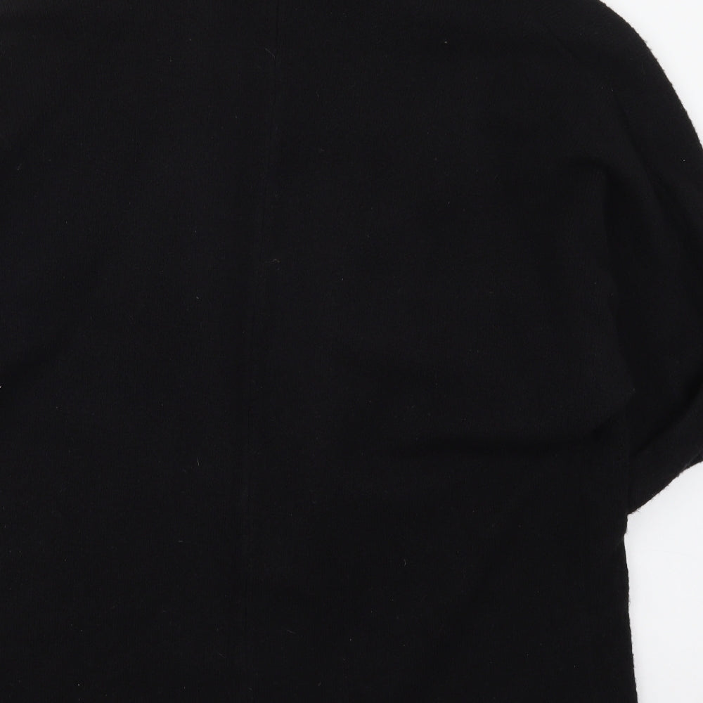 George Womens Black Collared  Acrylic Cardigan Jumper Size L