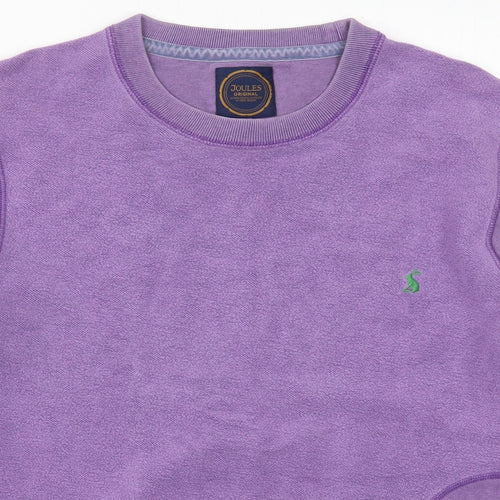 Joules Womens Purple  Cotton Pullover Sweatshirt Size XL  Pullover
