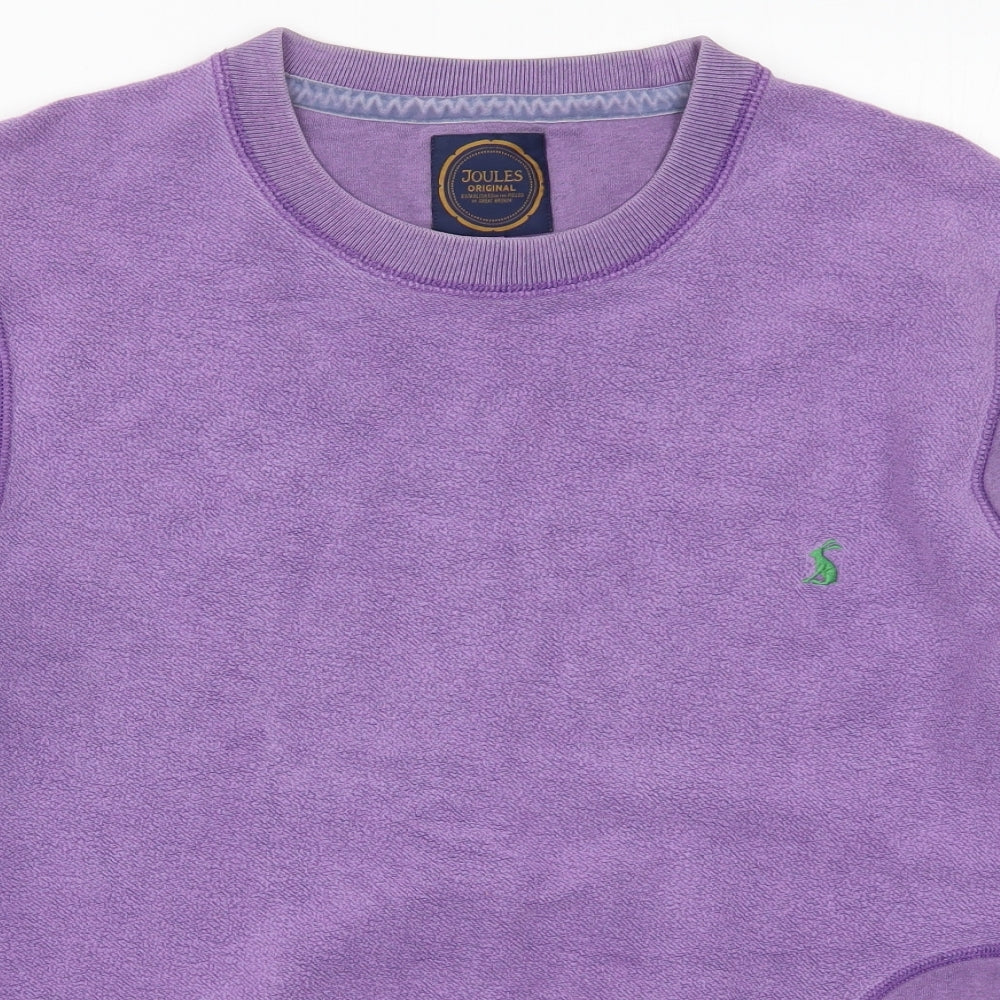 Joules Womens Purple  Cotton Pullover Sweatshirt Size XL  Pullover