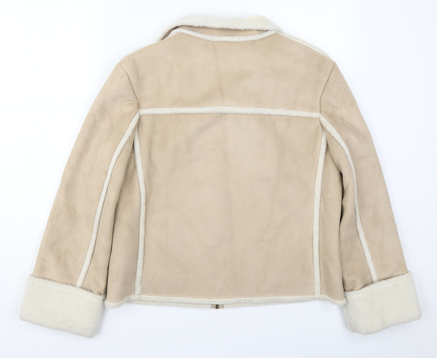 NEXT Womens Beige   Jacket  Size 12  Zip