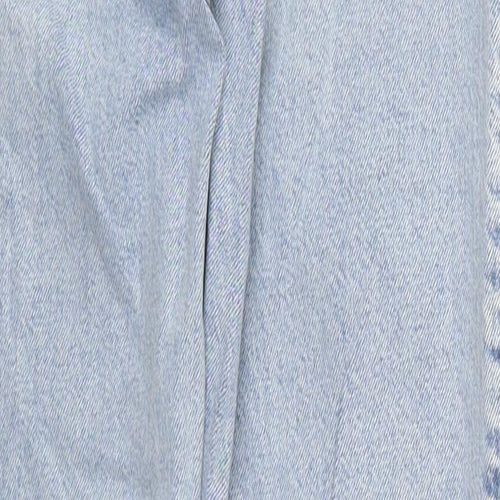 River Island Womens Blue  Cotton Straight Jeans Size 6 L29 in Regular Button