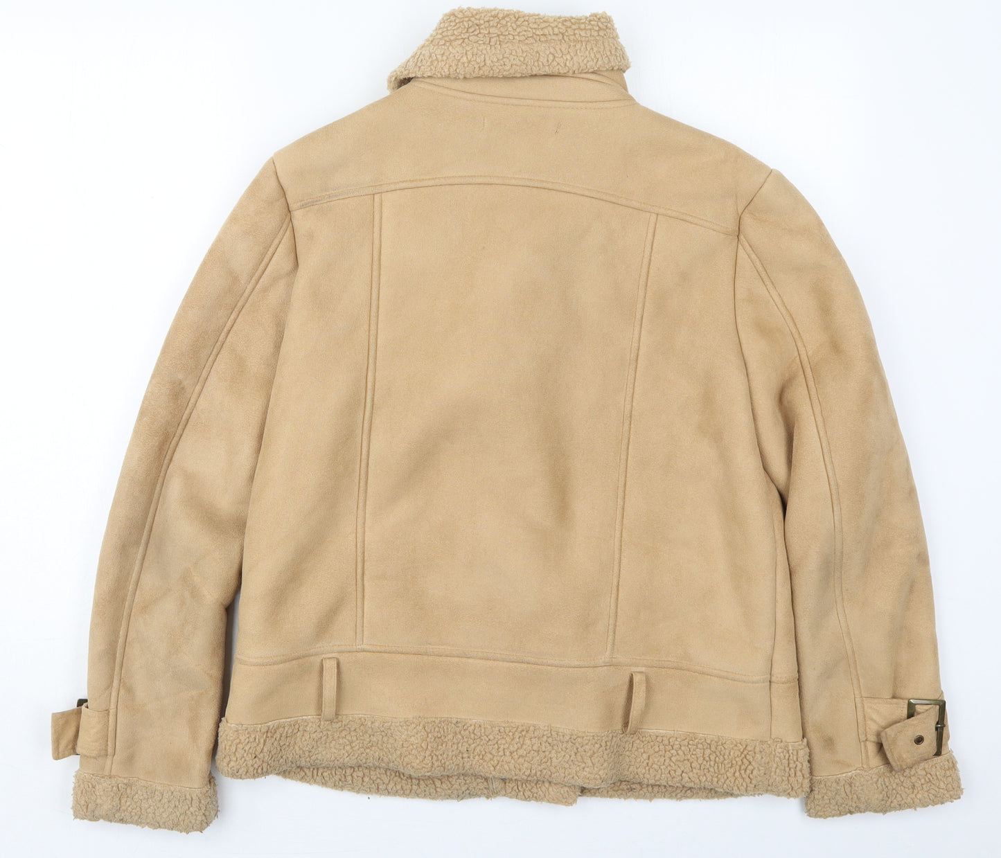 FOREVER 21 Womens Beige   Jacket  Size M  Zip