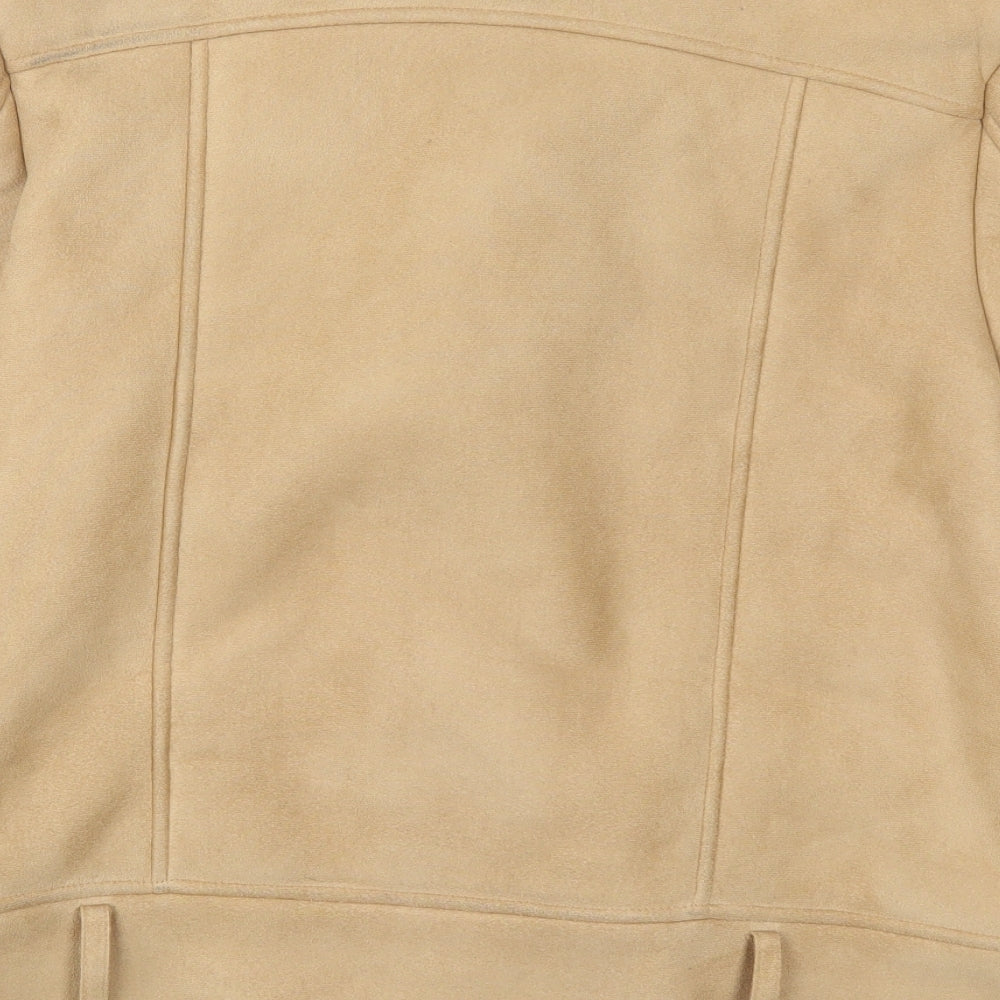 FOREVER 21 Womens Beige   Jacket  Size M  Zip
