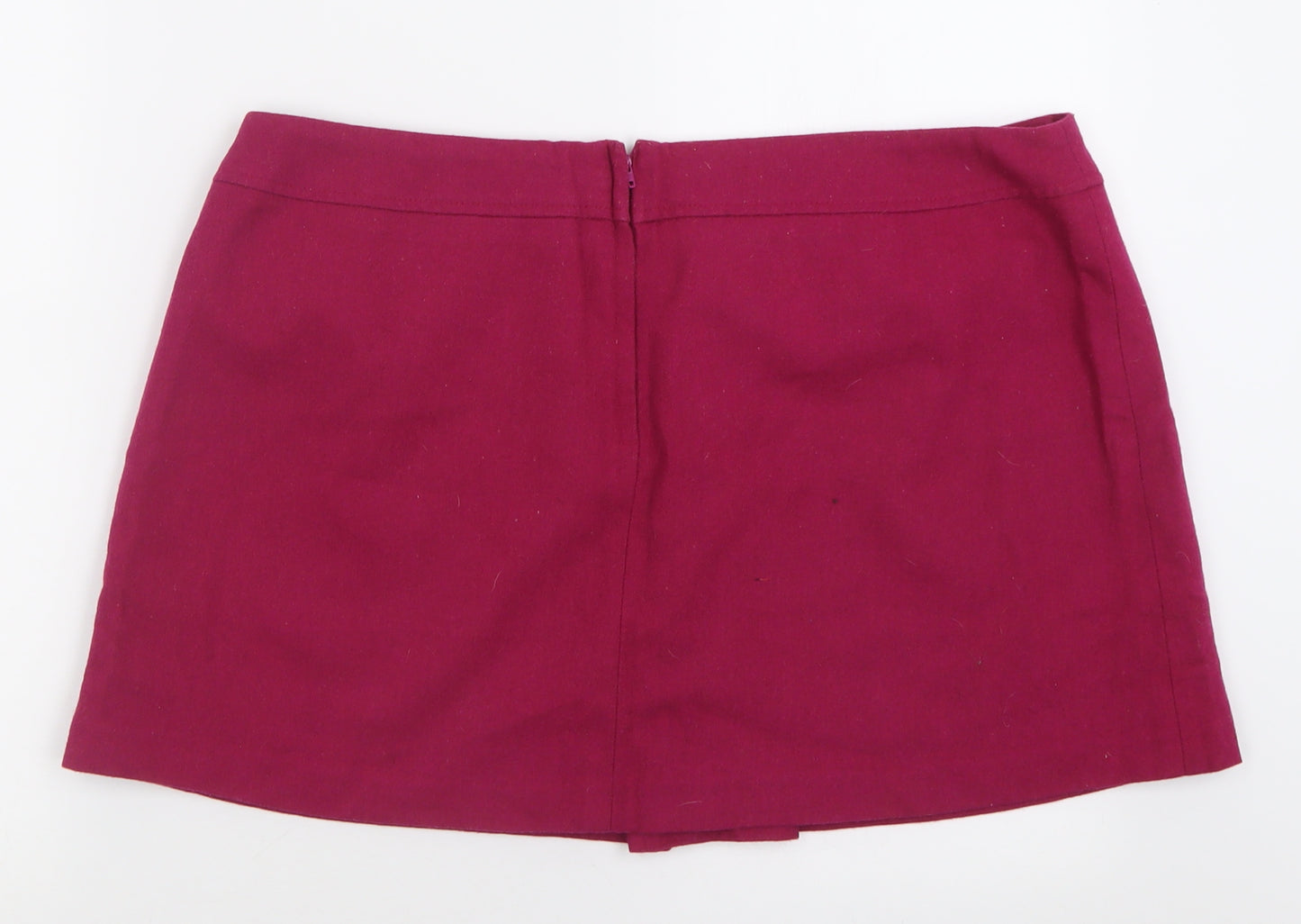 George Womens Purple  Polyester A-Line Skirt Size 18   Zip