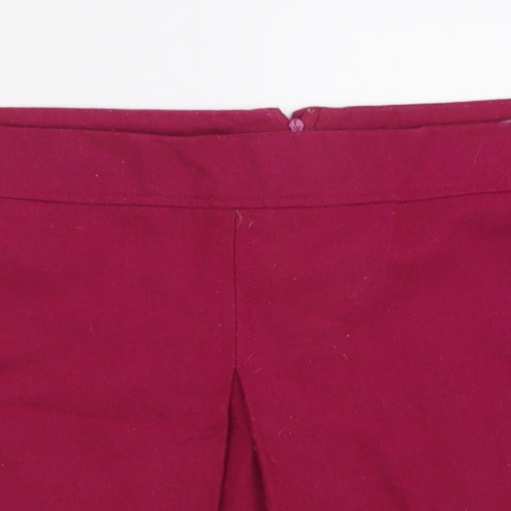 George Womens Purple  Polyester A-Line Skirt Size 18   Zip