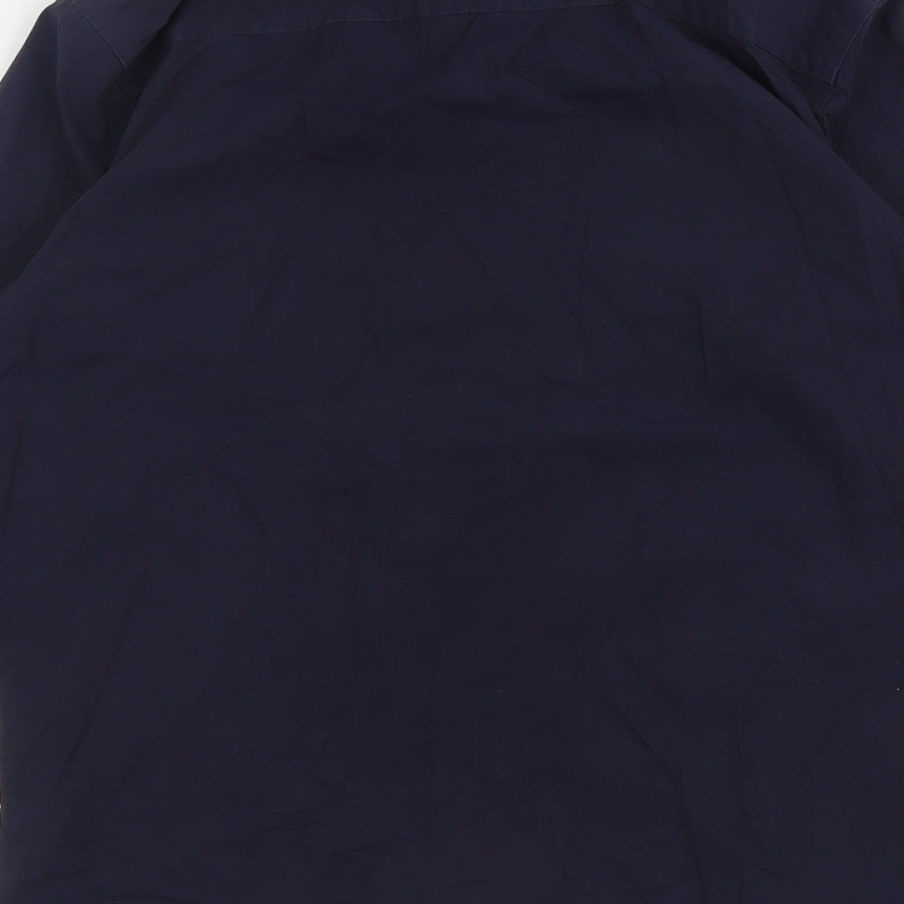 JACK & JONES Mens Blue  Cotton  Button-Up Size M Collared Button