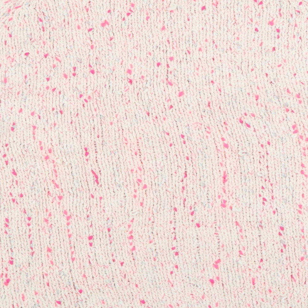 George Womens Pink Crew Neck  Polyester Pullover Jumper Size XL