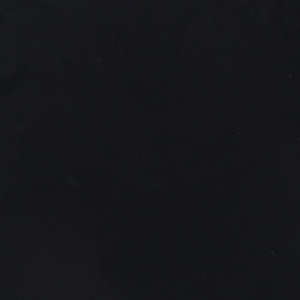 Marks and Spencer Womens Black Crew Neck  Acrylic Pullover Jumper Size 14