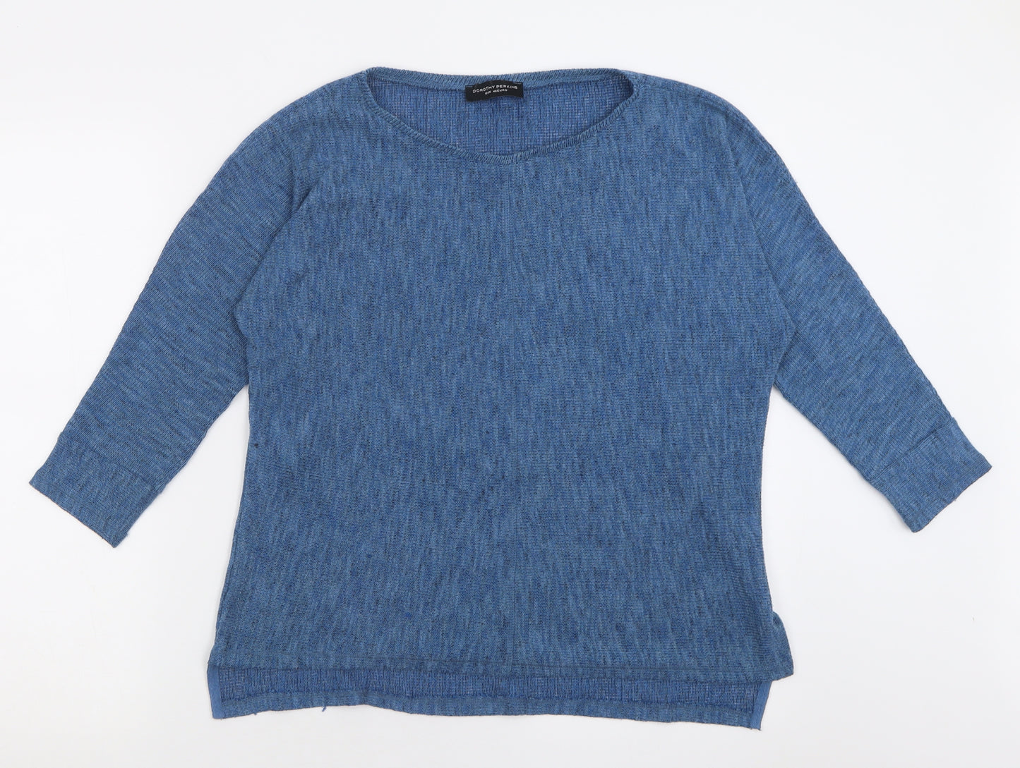 Dorothy Perkins Womens Blue Crew Neck  Polyester Pullover Jumper Size 18
