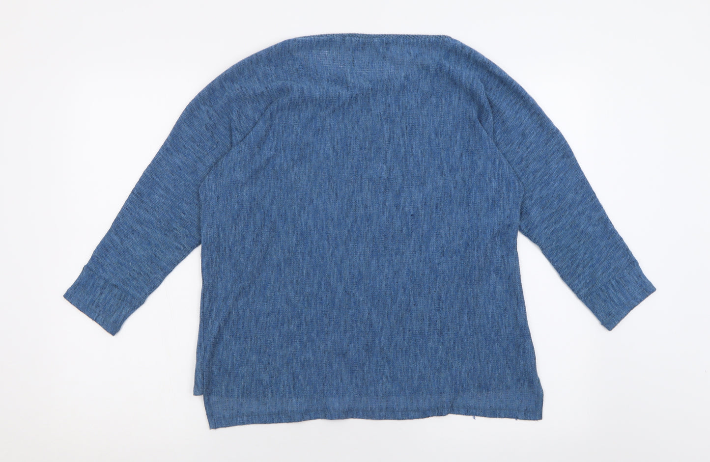 Dorothy Perkins Womens Blue Crew Neck  Polyester Pullover Jumper Size 18