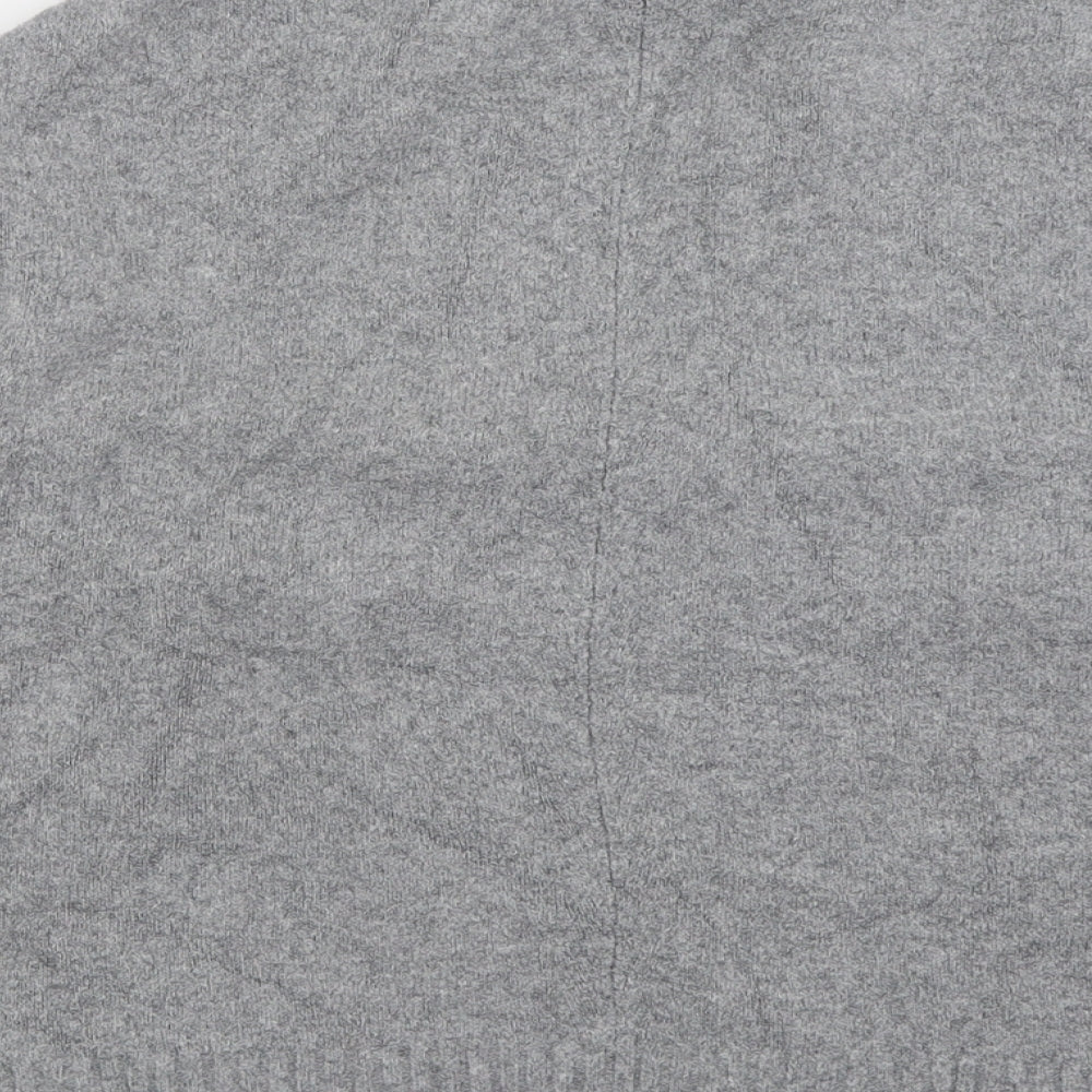 Jigsaw Womens Grey High Neck  Cotton Pullover Jumper Size S