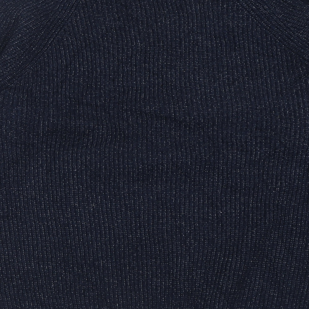 Marks and Spencer Mens Blue Crew Neck  Polyamide Pullover Jumper Size L
