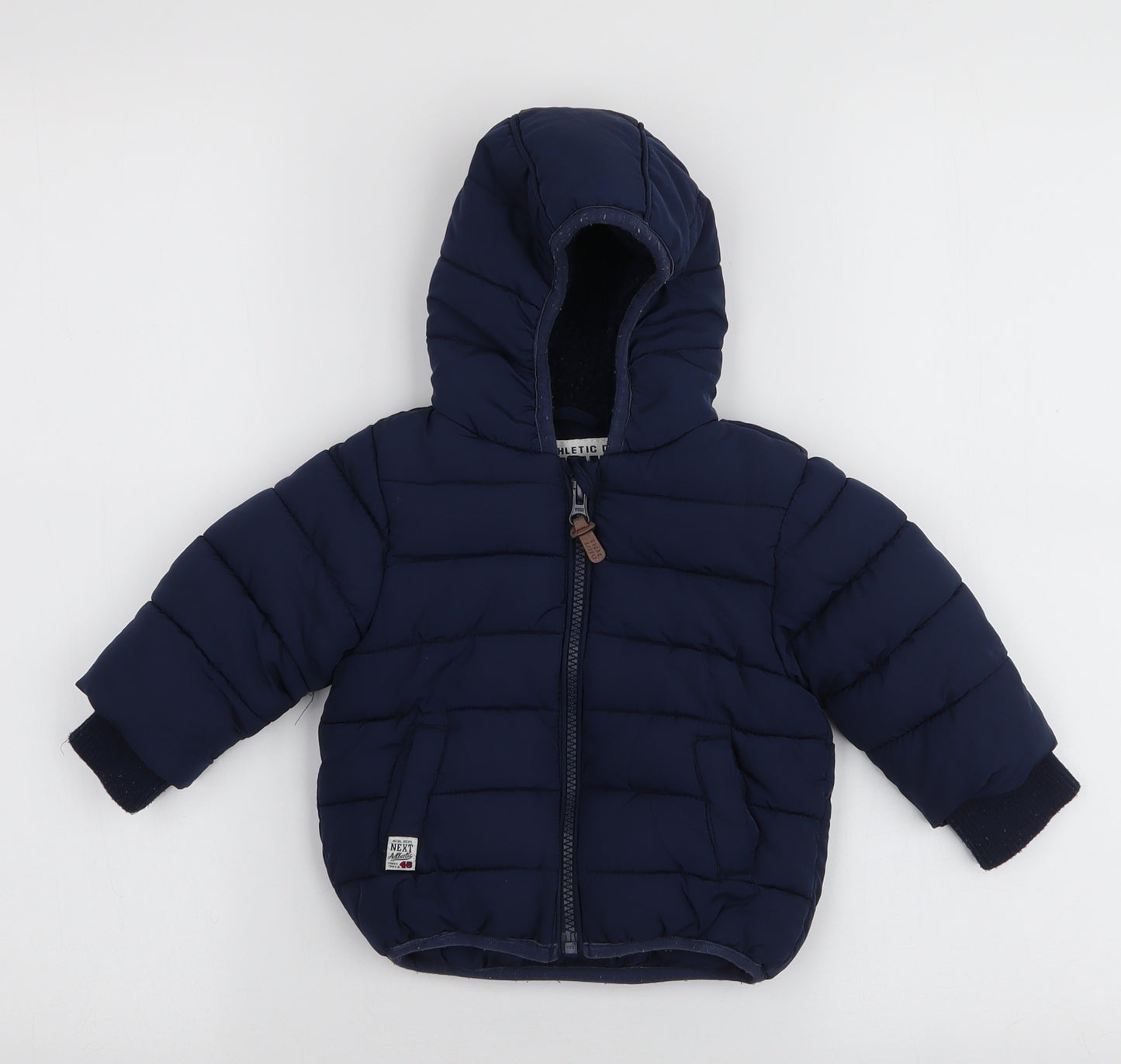 NEXT Boys Blue   Puffer Jacket Coat Size 3-6 Months   Zip