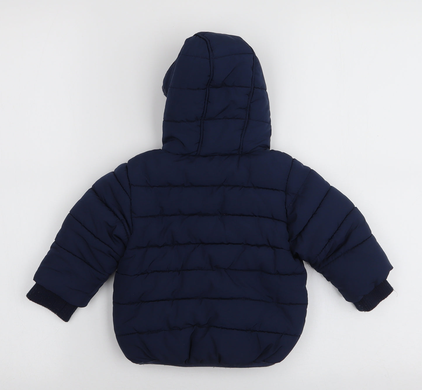 NEXT Boys Blue   Puffer Jacket Coat Size 3-6 Months   Zip