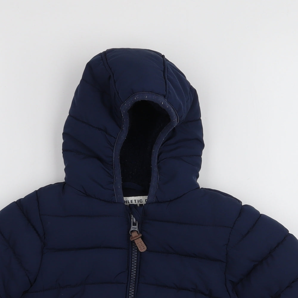 NEXT Boys Blue   Puffer Jacket Coat Size 3-6 Months   Zip