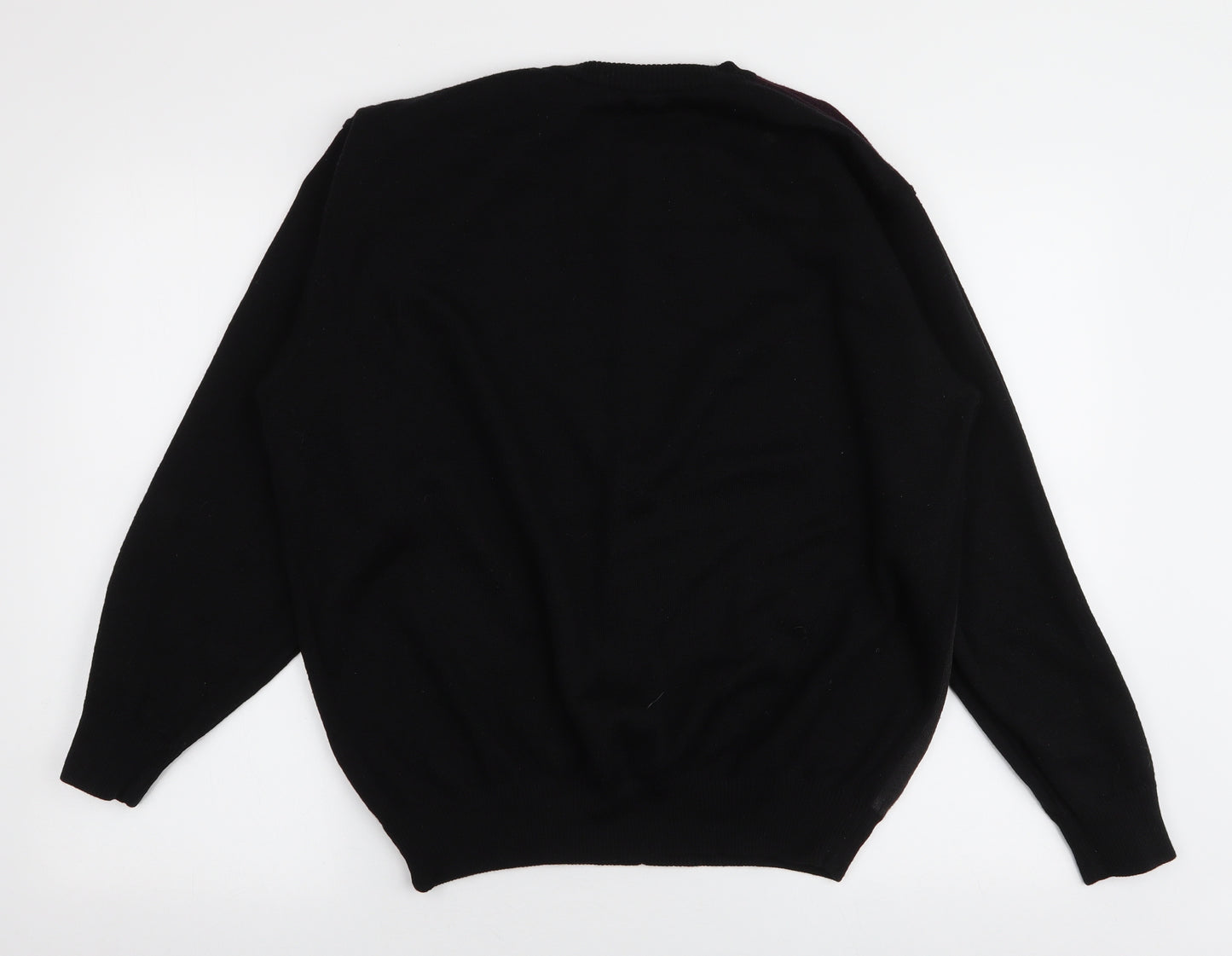 Marks and Spencer Mens Multicoloured Round Neck  Acrylic Pullover Jumper Size L