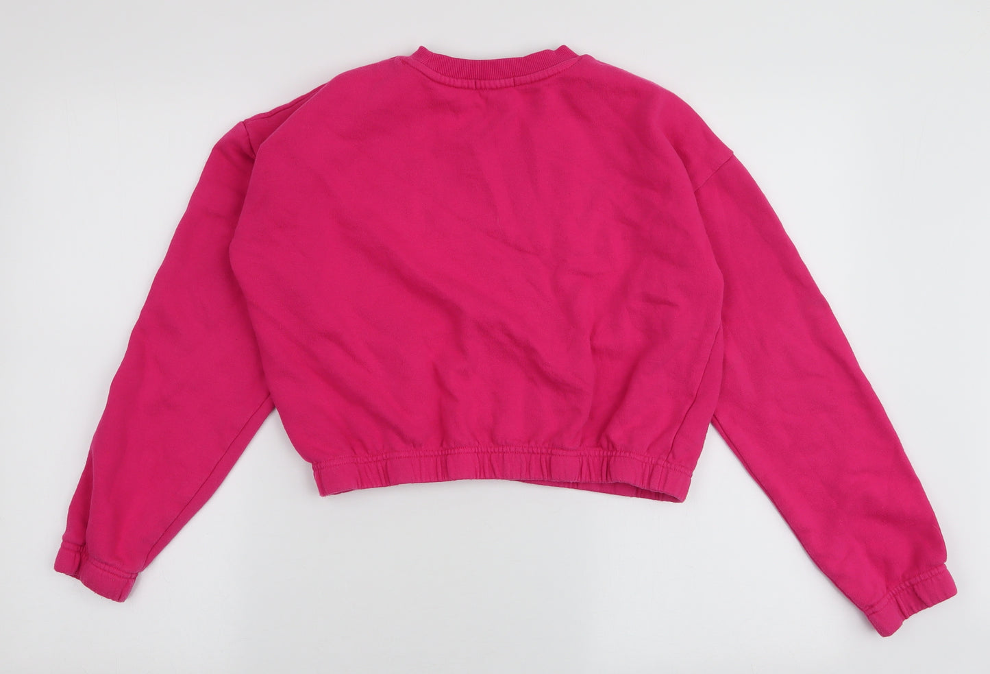 Primark Girls Pink  Cotton Pullover Sweatshirt Size 13-14 Years  Pullover - Bonjour