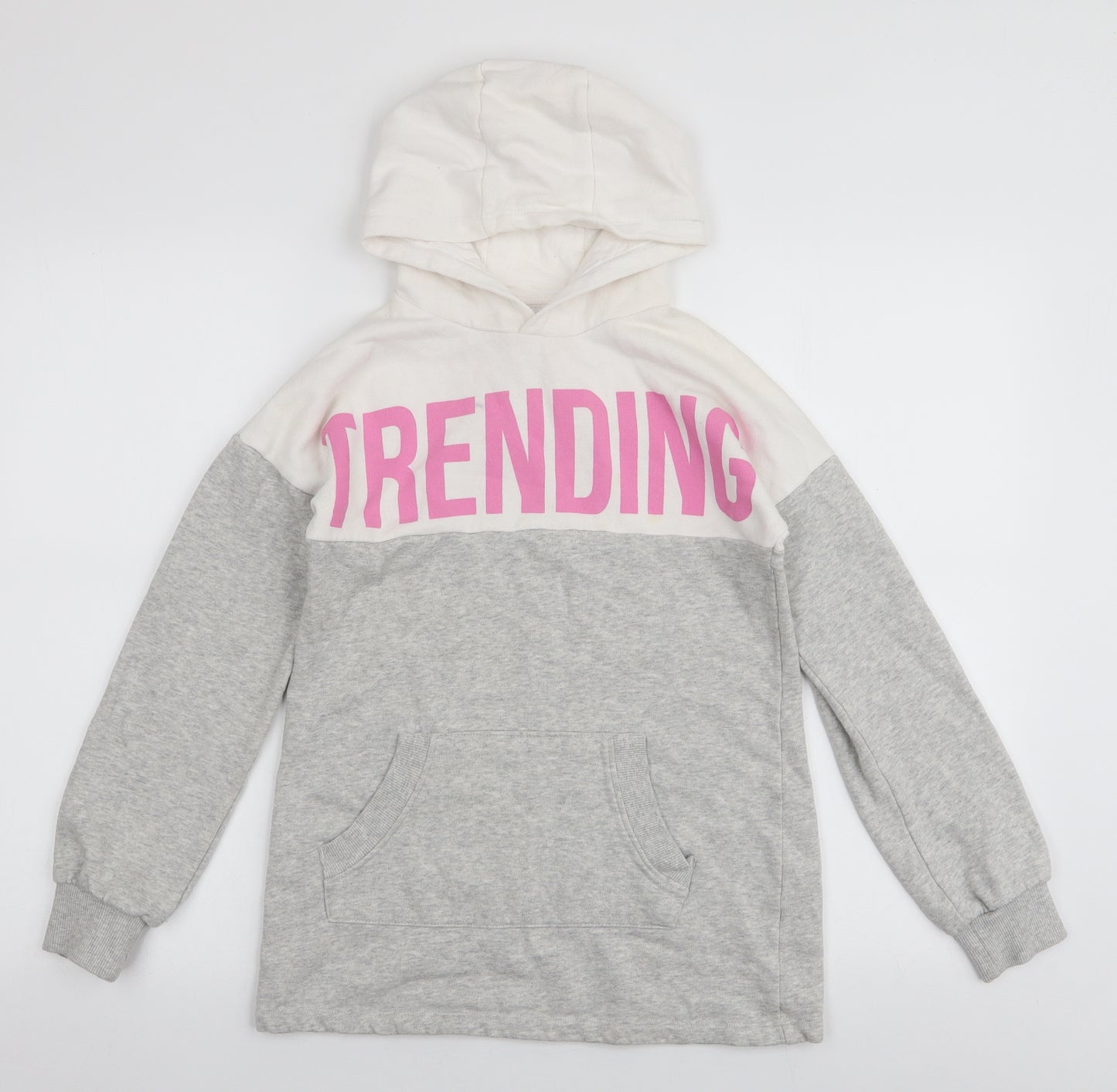 F&F Girls Multicoloured  Cotton Pullover Hoodie Size 11-12 Years  Pullover - Trending