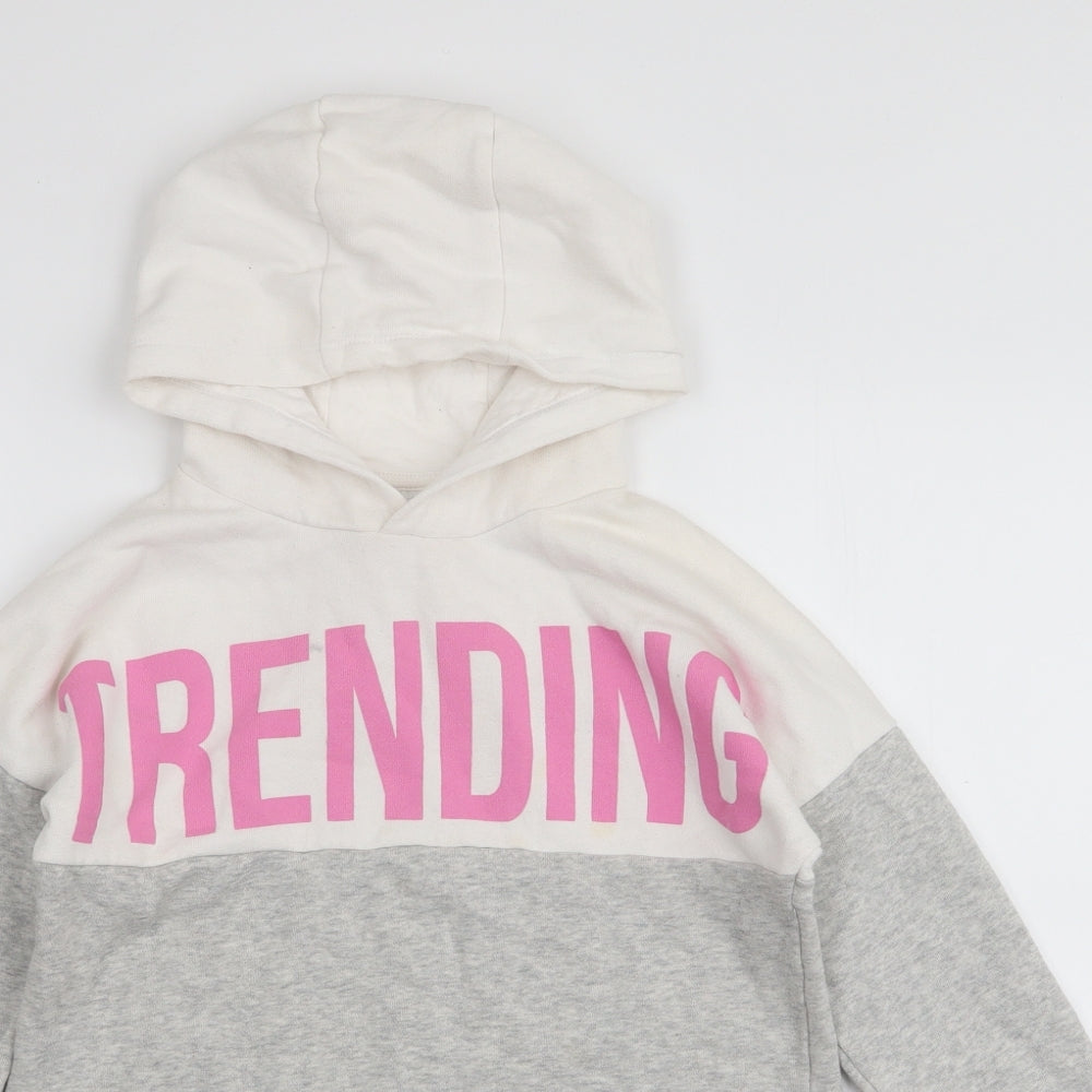 F&F Girls Multicoloured  Cotton Pullover Hoodie Size 11-12 Years  Pullover - Trending