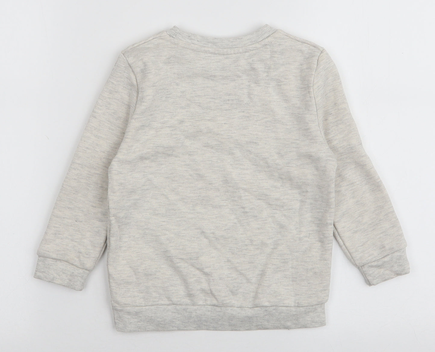 Primark Boys Grey  Cotton Pullover Sweatshirt Size 2-3 Years  Pullover - Dinosaur