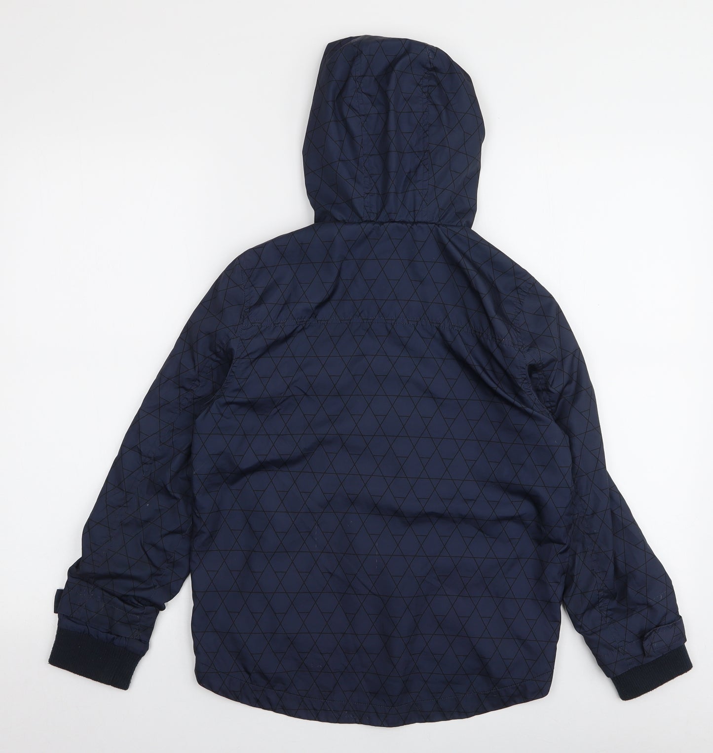 F&F Boys Blue Geometric  Jacket  Size 8-9 Years  Zip