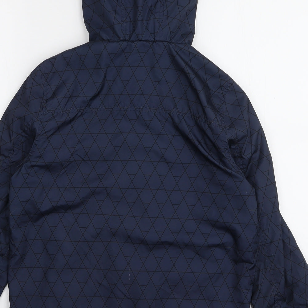 F&F Boys Blue Geometric  Jacket  Size 8-9 Years  Zip