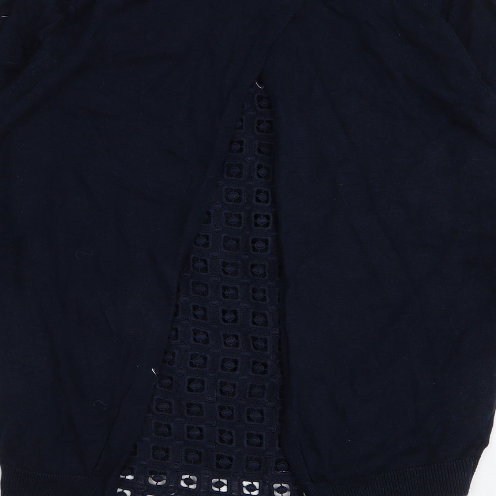 Dorothy Perkins Womens Blue Round Neck  Viscose Pullover Jumper Size 10